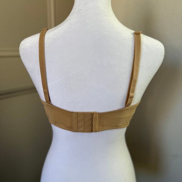 Maidenform 36D NWT Beige Underwire Padded Back Closure Push Up Bra -K0189 - Picture 3 of 4